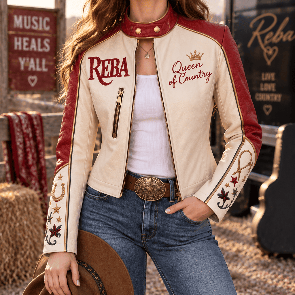 Premium RBM Cropped Leather Zipper Jacket PVNA