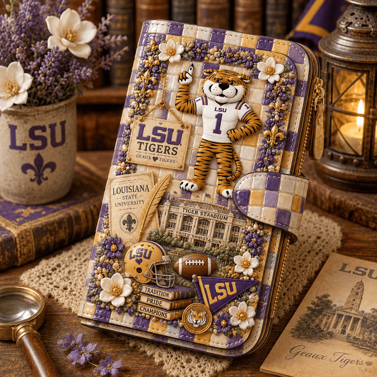 Premium LSU Embossed Wallet NPL