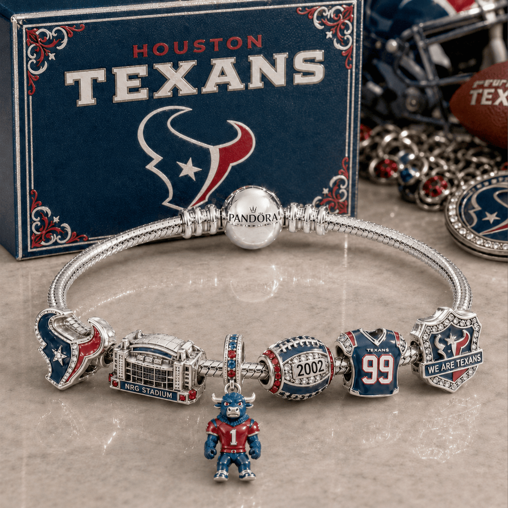 HTX Silver Charm Bracelet Set NTVA