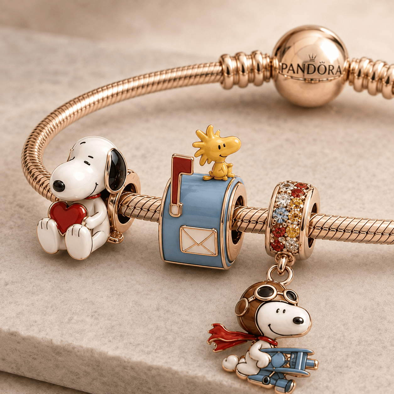 SPNY Silver Charm Bracelet Set HQH