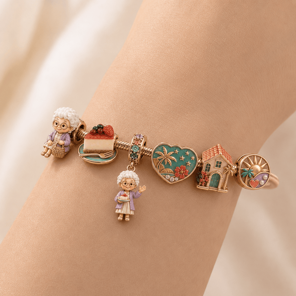TGG Silver Charm Bracelet Set HQH
