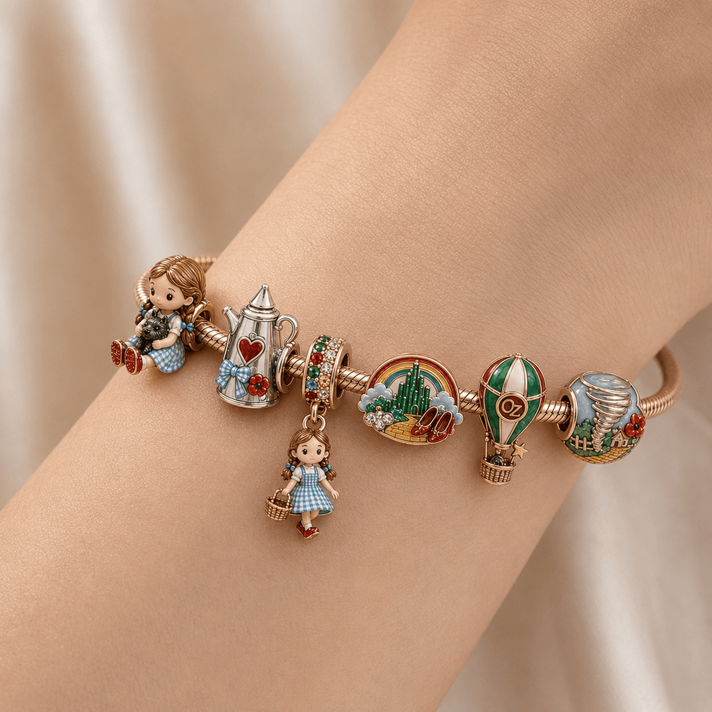 TWOZ Silver Charm Bracelet Set HQH