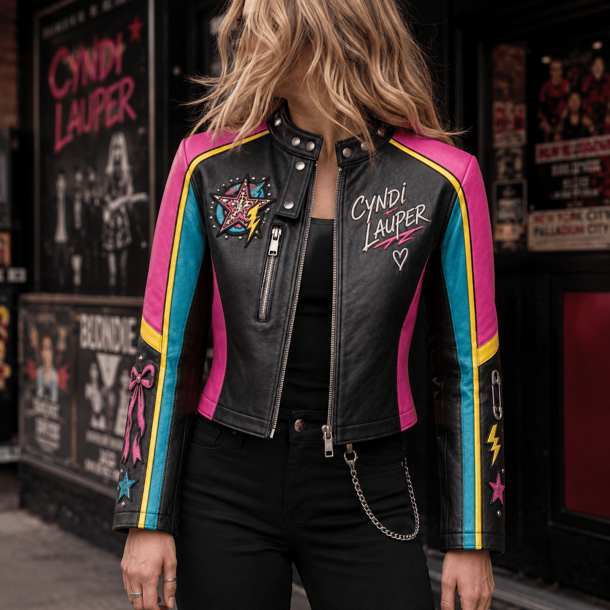 Premium CDL Cropped Leather Zipper Jacket TTMH