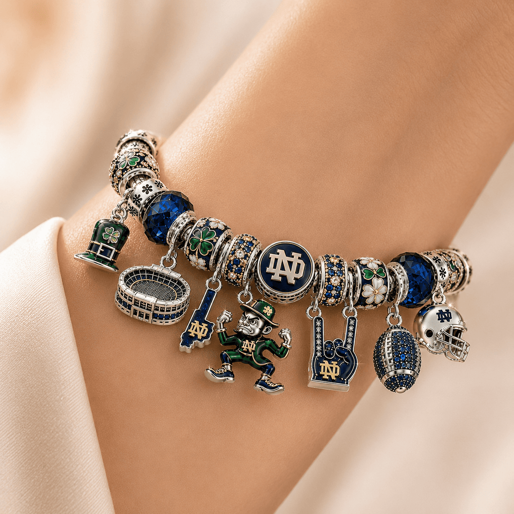NDFI Silver Charm Bracelet Set NTTB