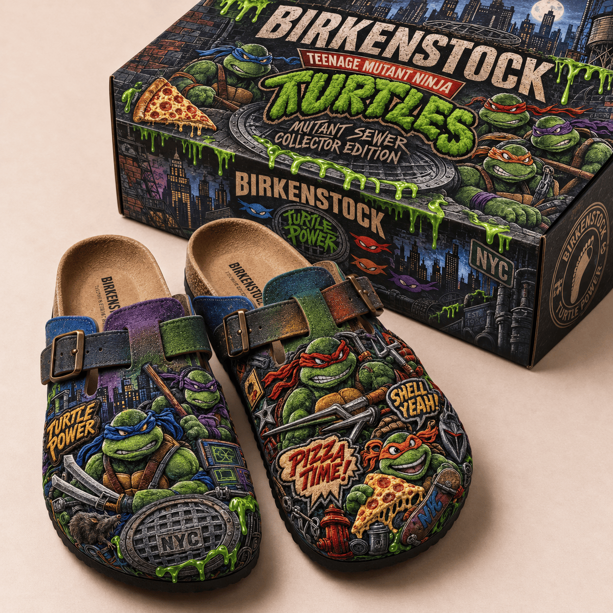 PREMIUM NJT MINK SUEDE CLOGS TTNL