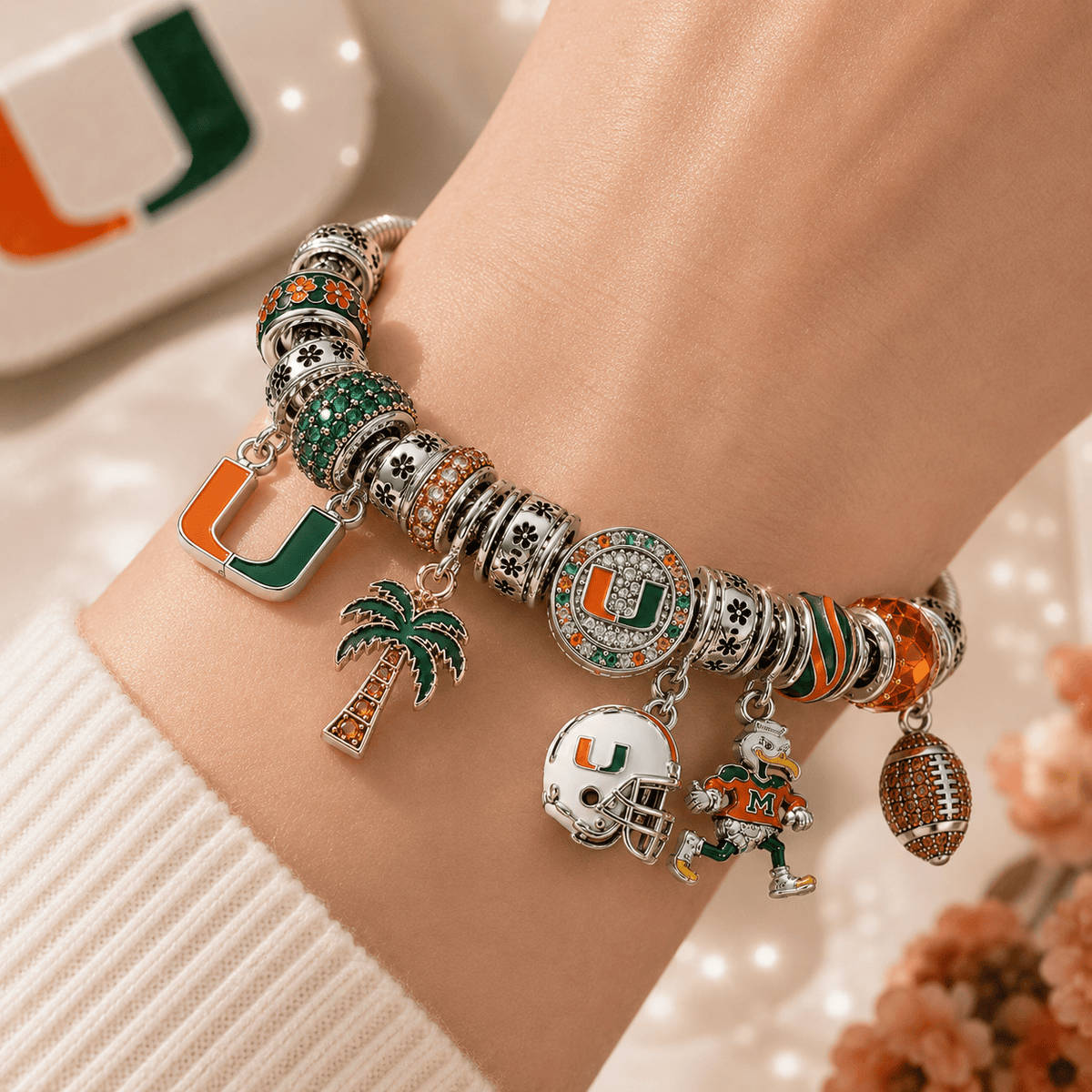 MHC Silver Charm Bracelet Set NTTB