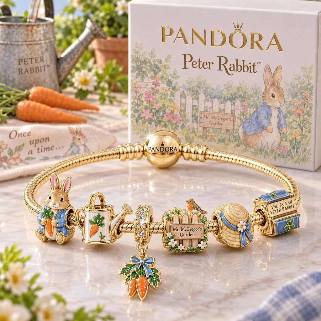 PRB Gold Charm Bracelet Set VTH