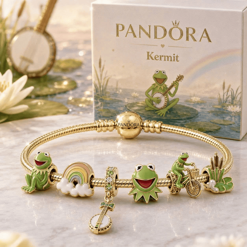 KRT Gold Charm Bracelet Set VTH