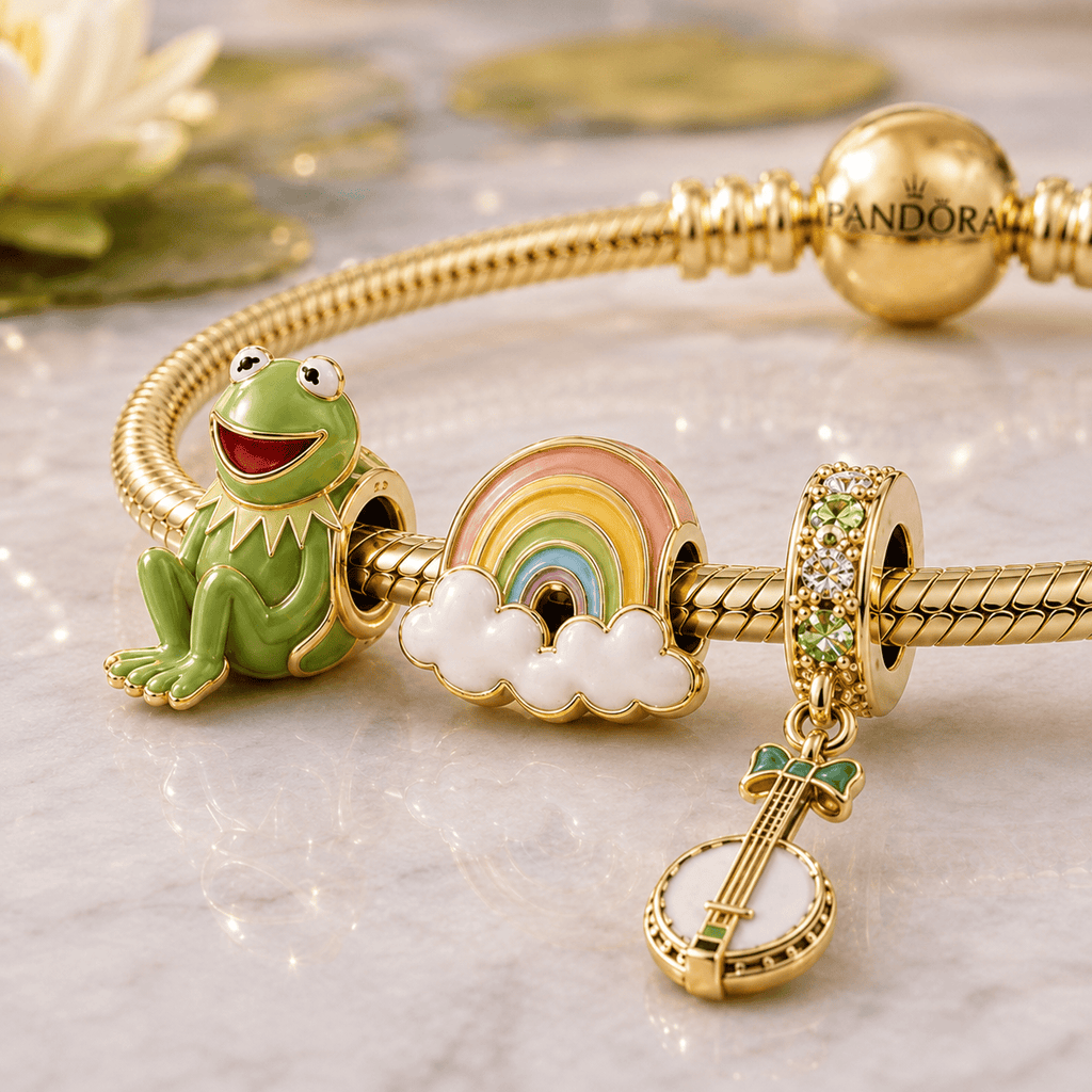 KRT Gold Charm Bracelet Set VTH