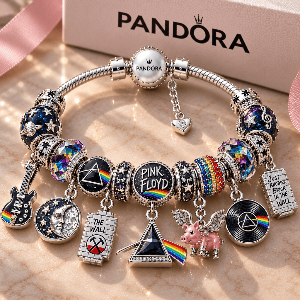 PFD Silver Charm Bracelet Set NTTB