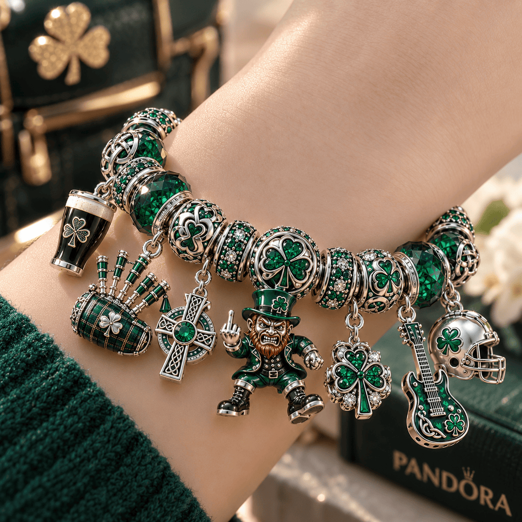 DKMP Silver Charm Bracelet Set NTTB