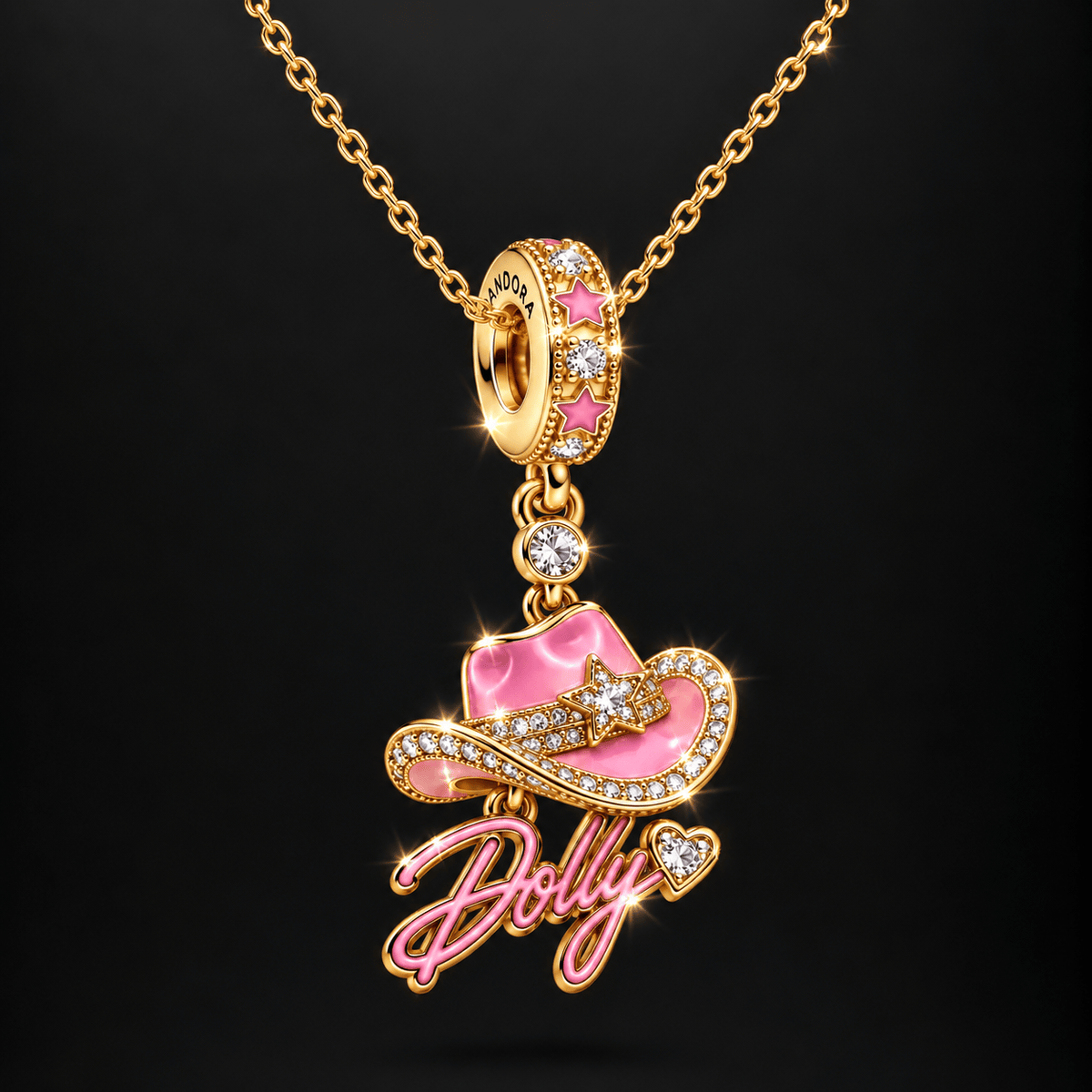 DLPT Solid Gold Chain with Diamond Pendant BMD