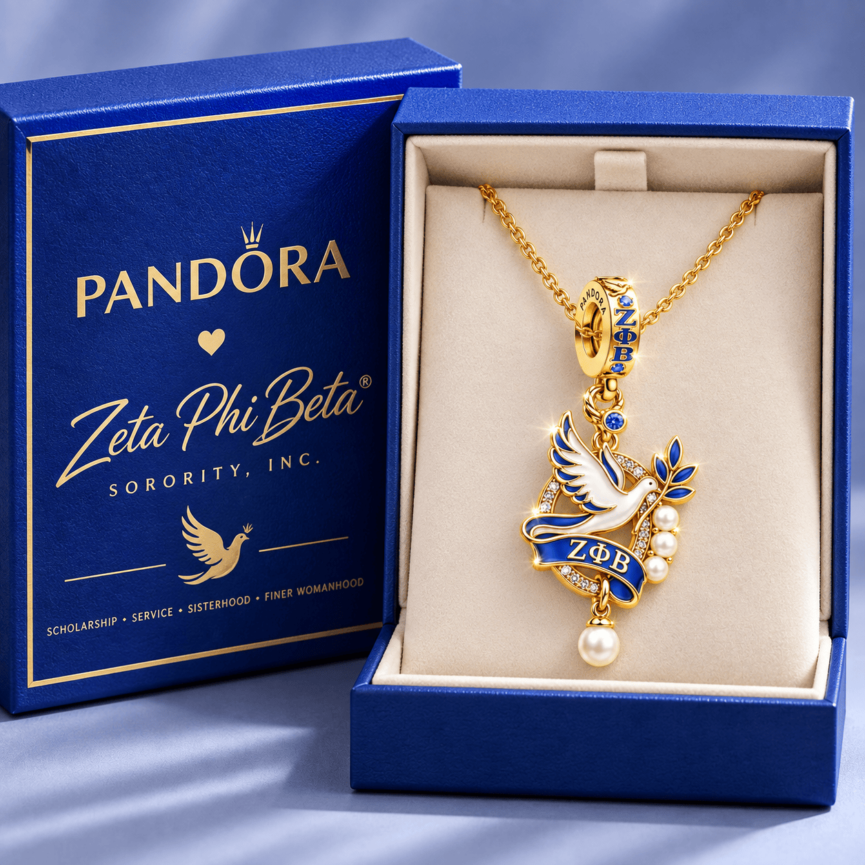 ZPT Solid Gold Chain with Diamond Pendant BMD