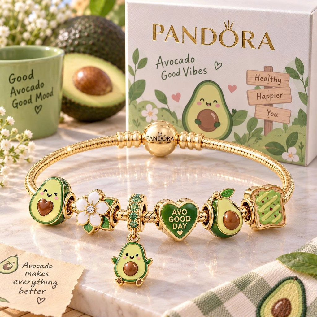 AVCD Gold Charm Bracelet Set TTN