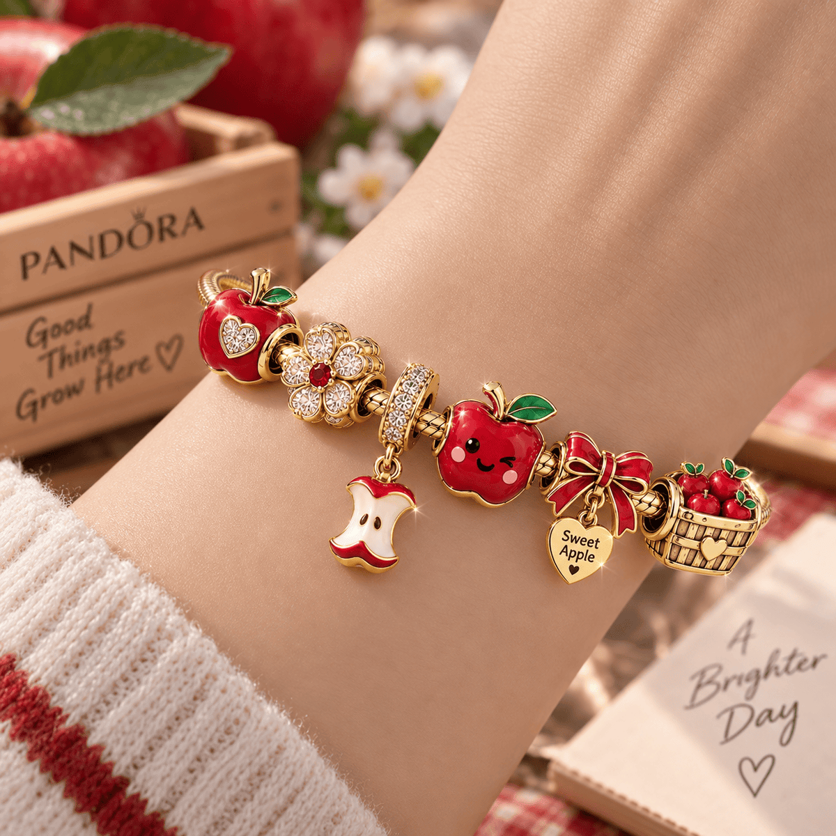 AP Gold Charm Bracelet Set TTN