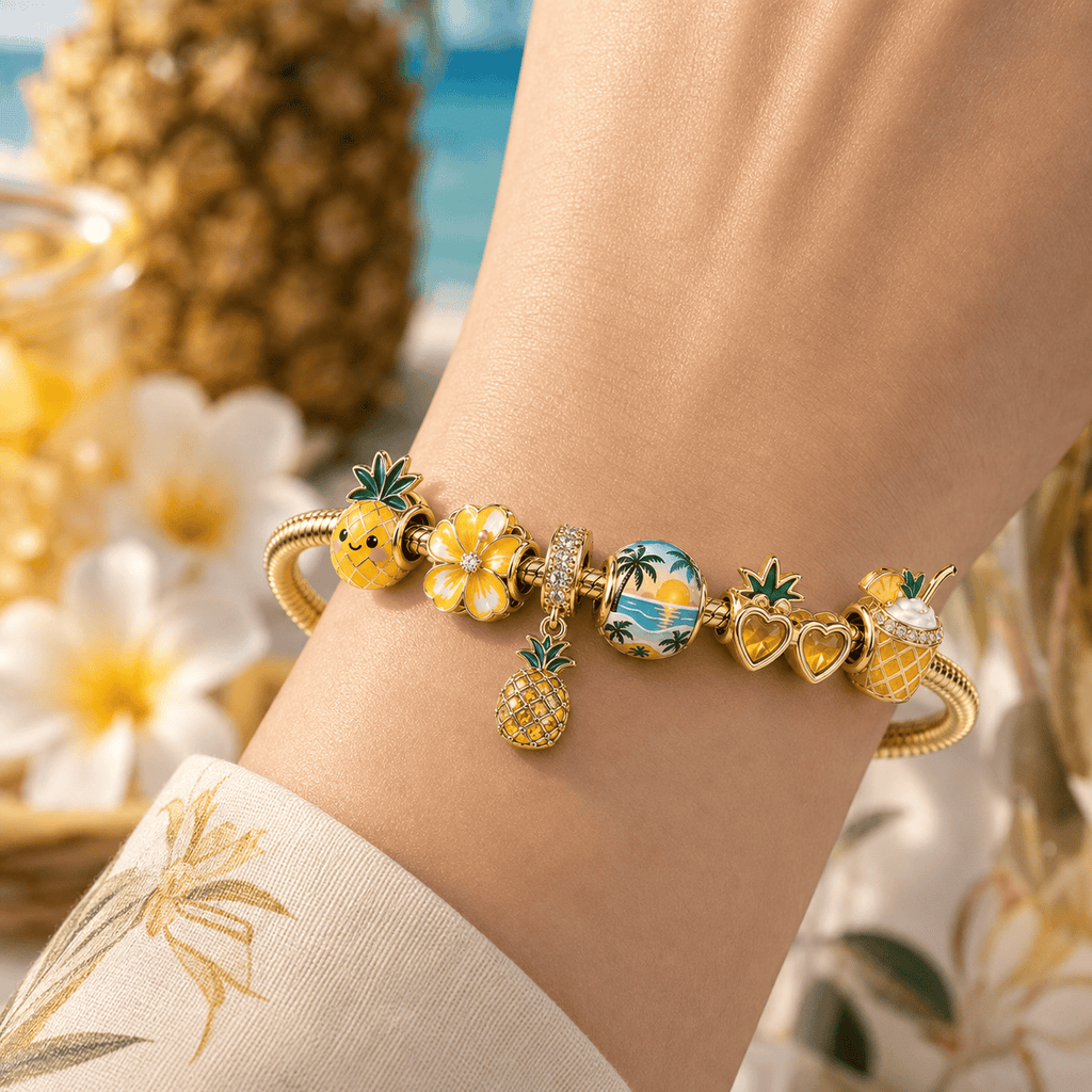 PA Gold Charm Bracelet Set TTN