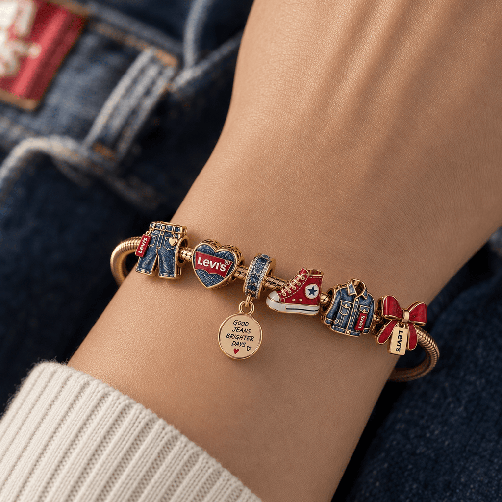 LEVI'S Gold Charm Bracelet Set TTN
