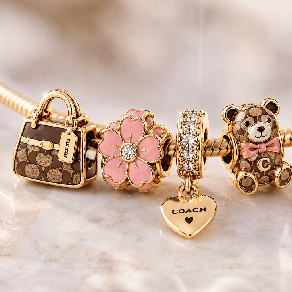 COACH Gold Charm Bracelet Set TTN