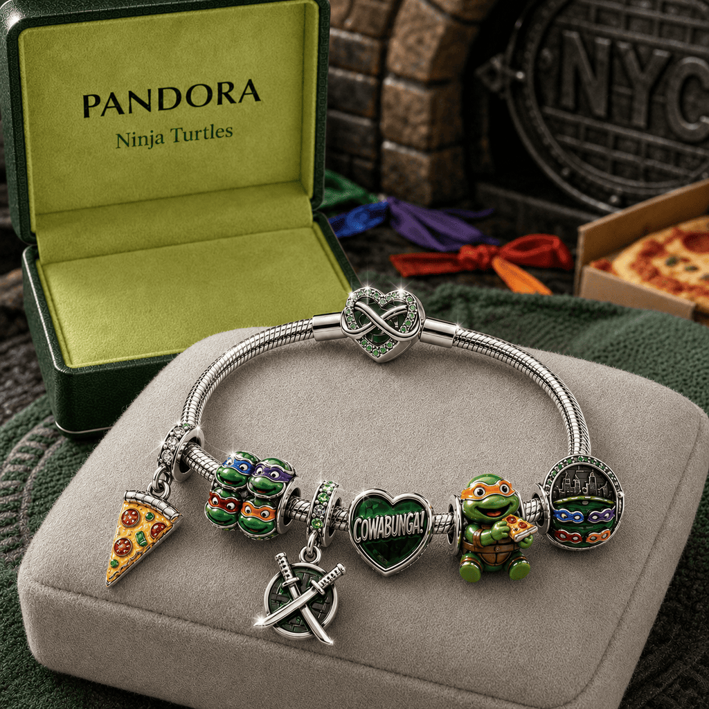 NJT Sliver Charm Bracelet Set TMH