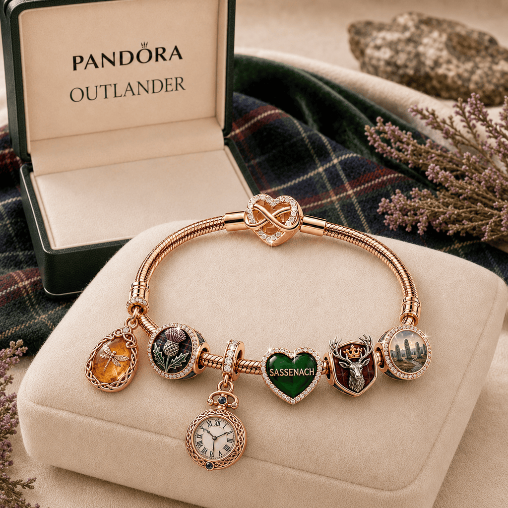 OTL Rose Gold Charm Bracelet Set TMH