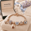 BDGT Rose Gold Charm Bracelet Set TMH