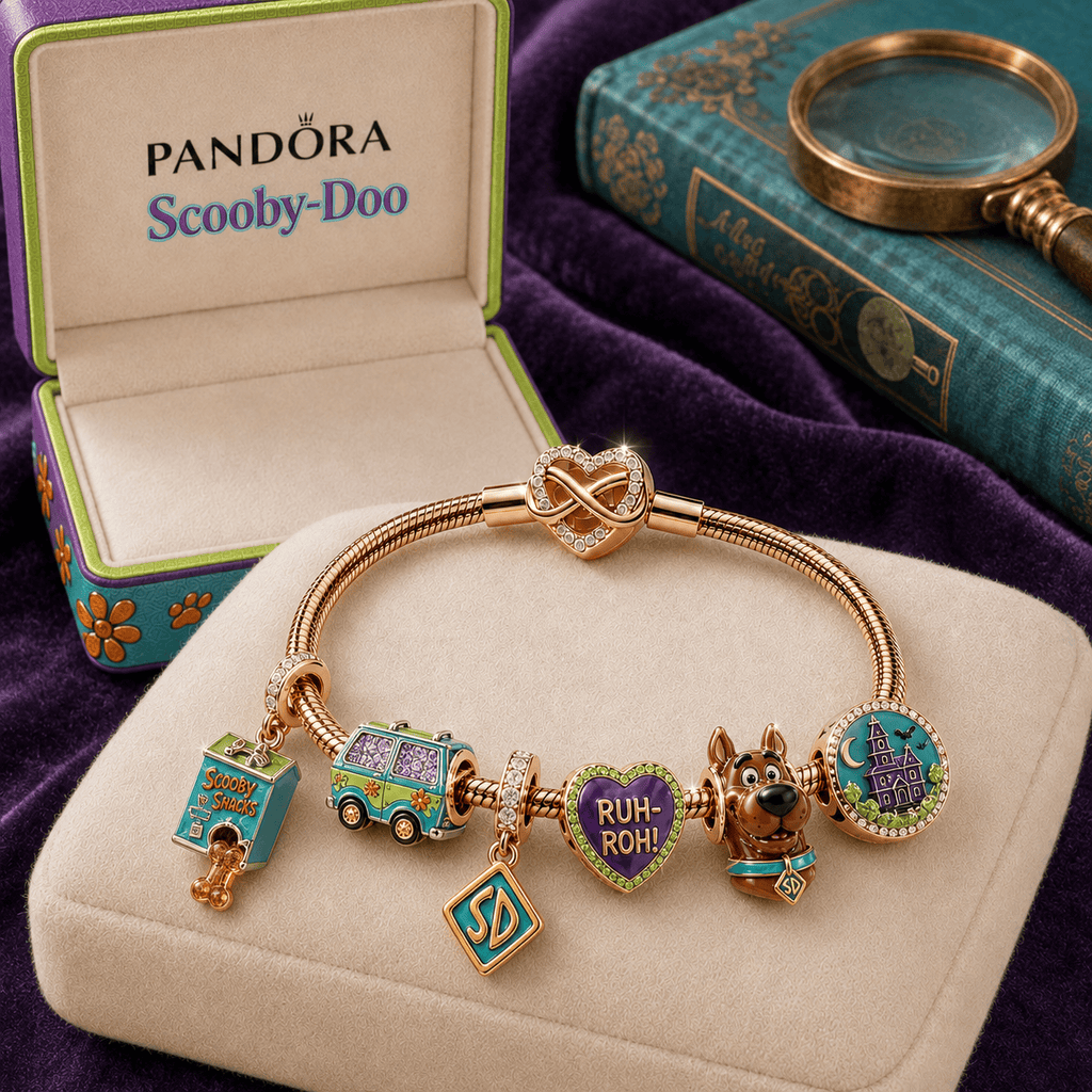 SCBD Rose Gold Charm Bracelet Set TMH