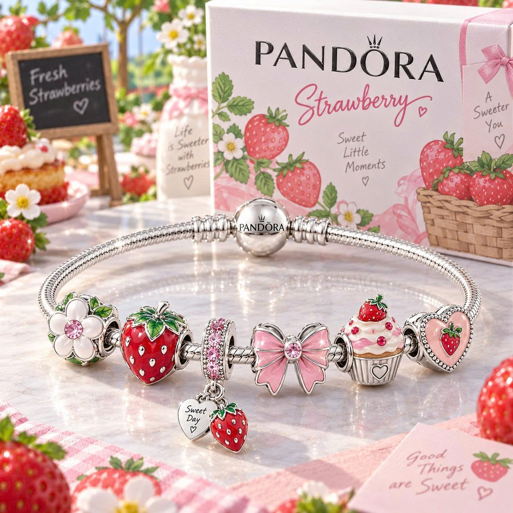 STRB Silver Charm Bracelet Set TTN