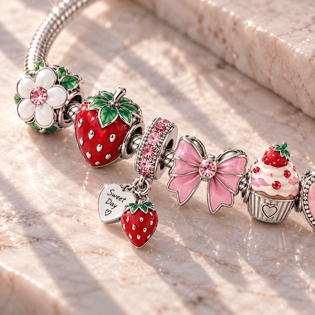 STRB Silver Charm Bracelet Set TTN