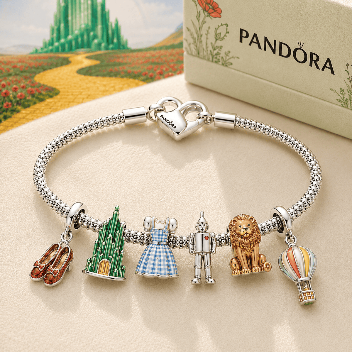 TWOZ Silver Charm Bracelet Set TTTT