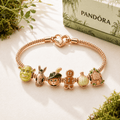 SHERK Rose Gold Charm Bracelet Set TTTT