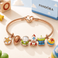TSTR Rose Gold Charm Bracelet Set TTTT