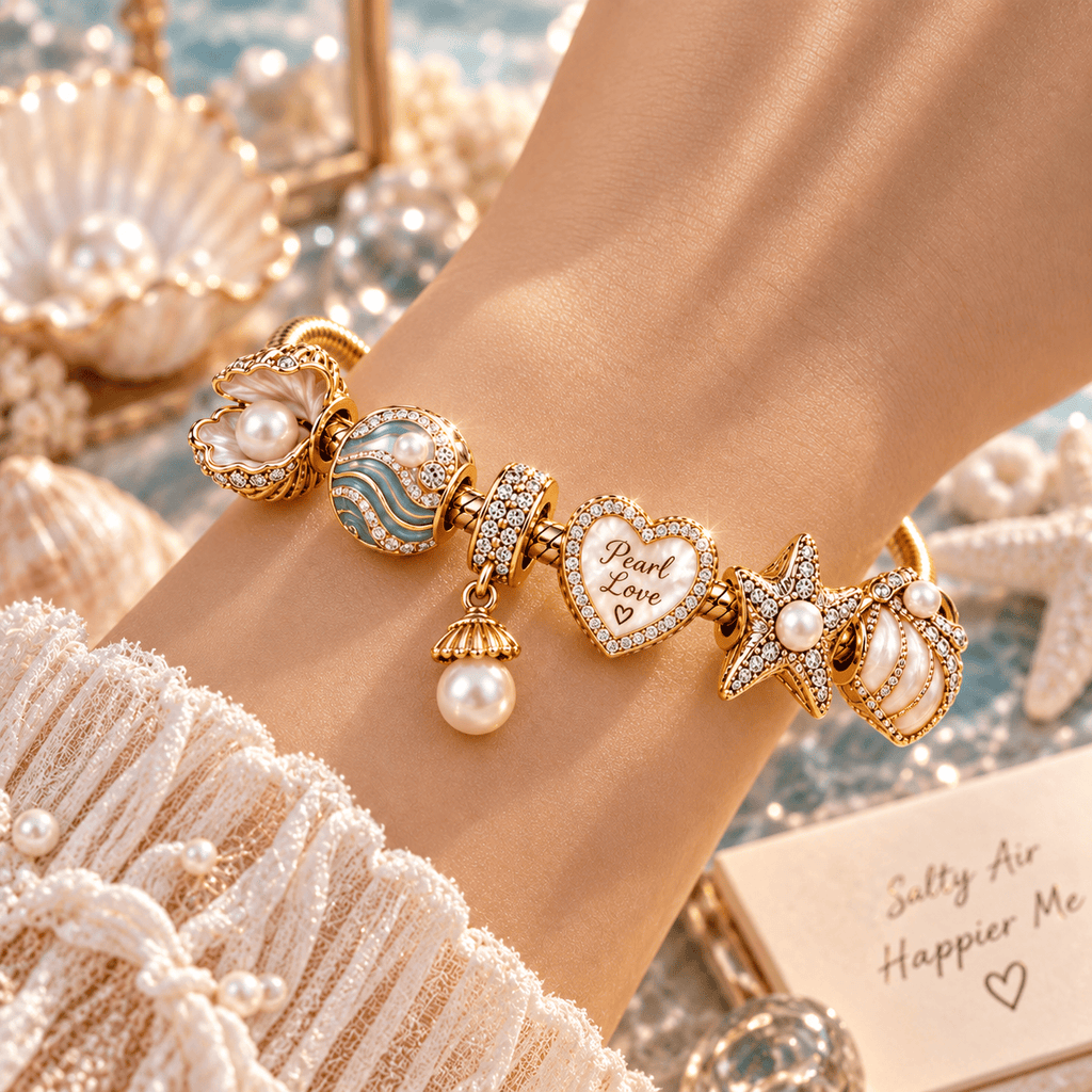 PEL Gold Charm Bracelet Set PTT