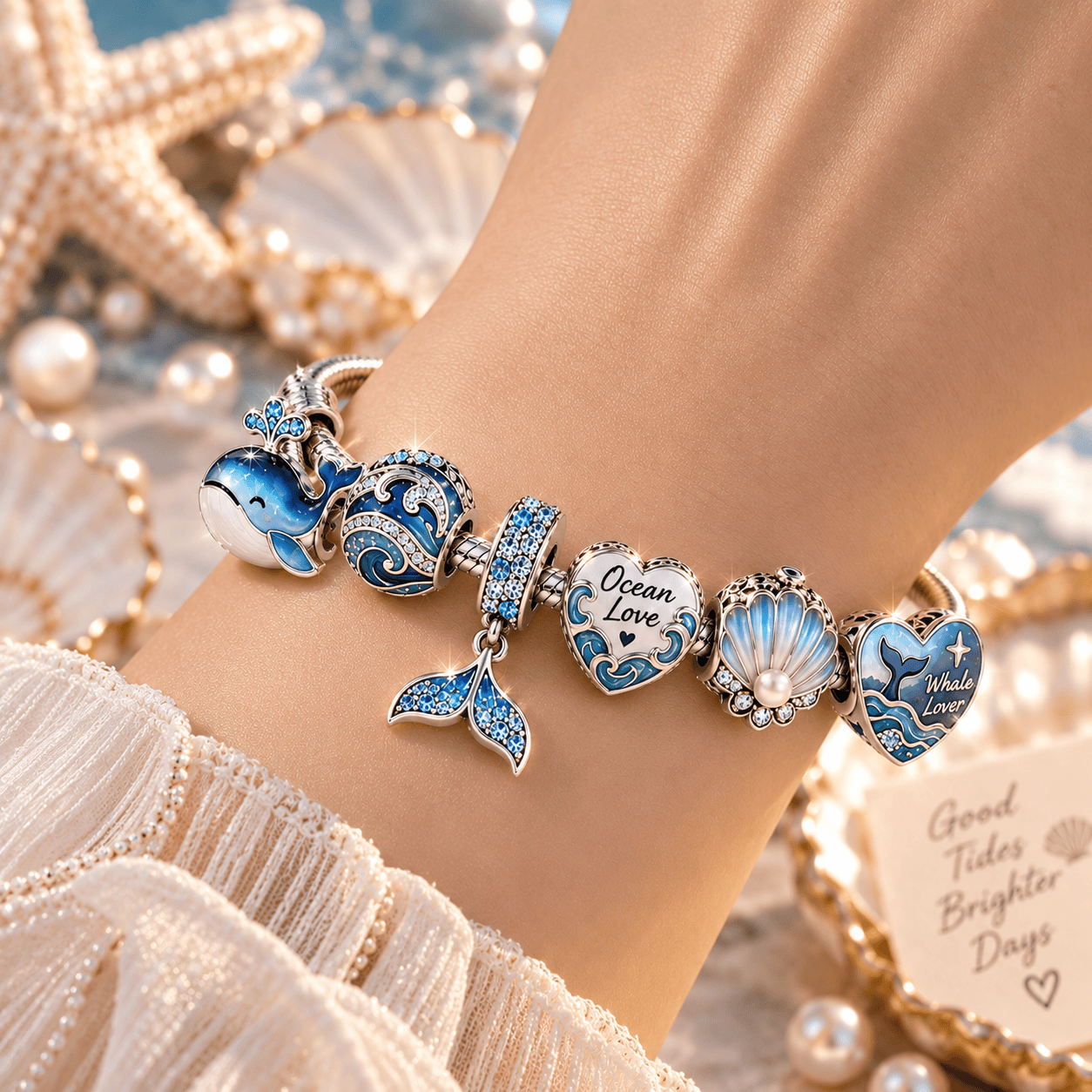 WHL Sliver Charm Bracelet Set PTT