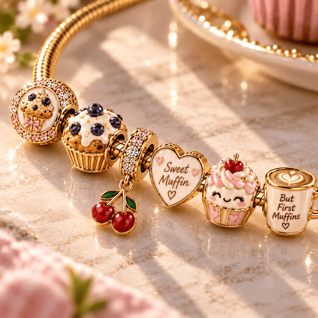 MFF Gold Charm Bracelet Set PTT
