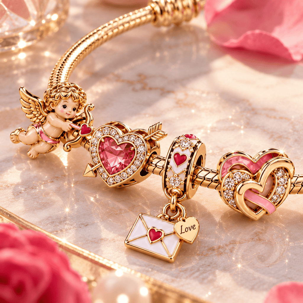 CUP Gold Charm Bracelet Set PTT