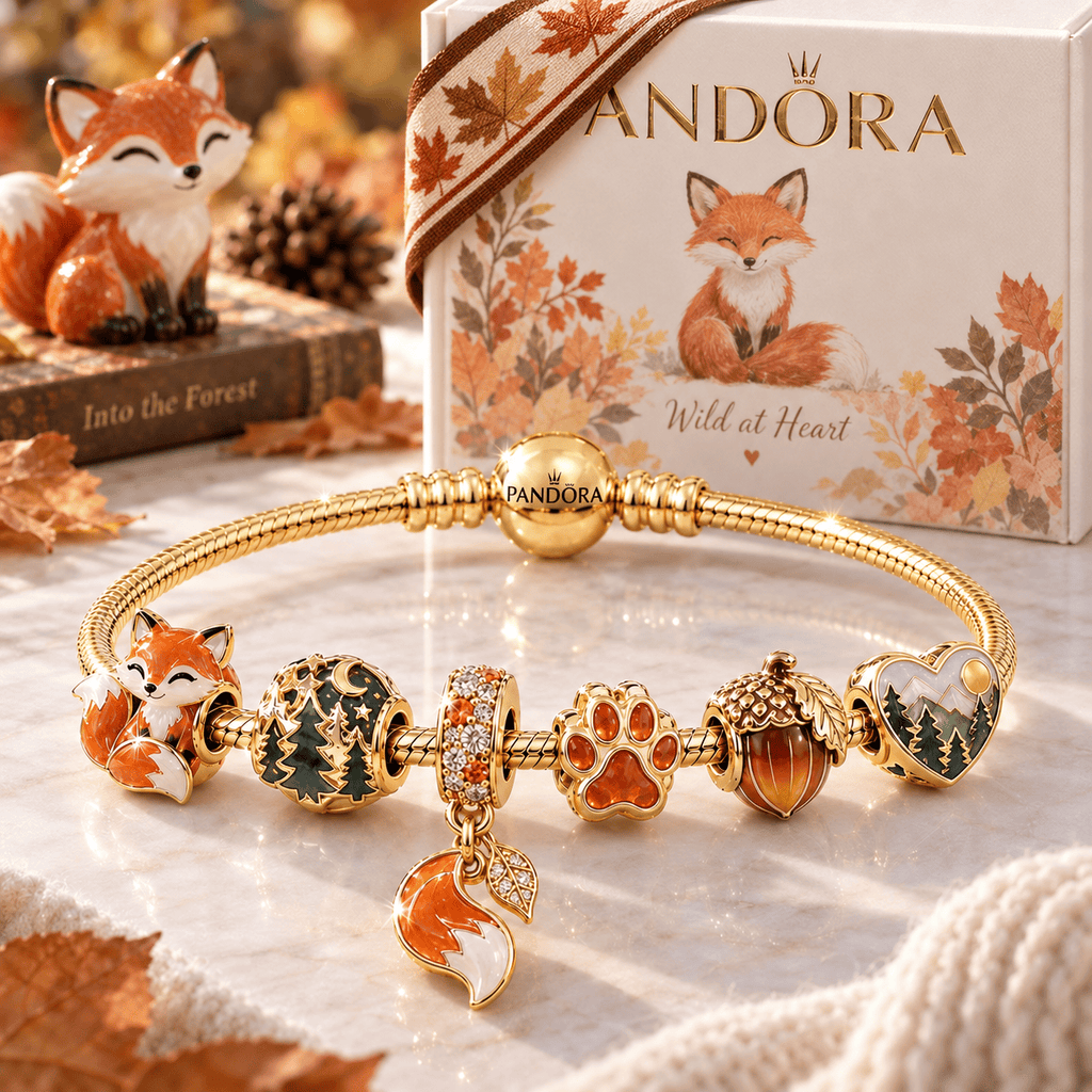 FOX Gold Charm Bracelet Set PTT