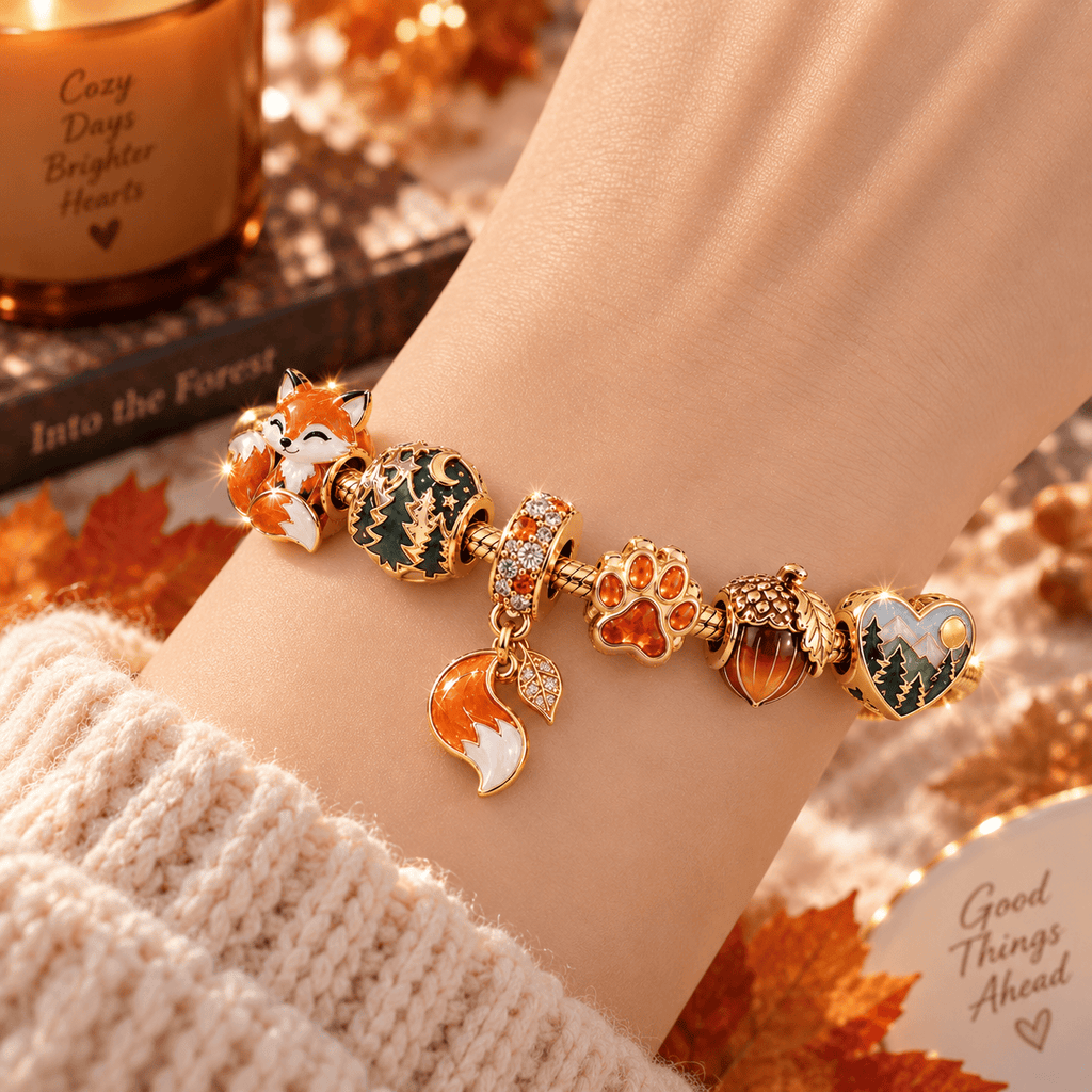 FOX Gold Charm Bracelet Set PTT
