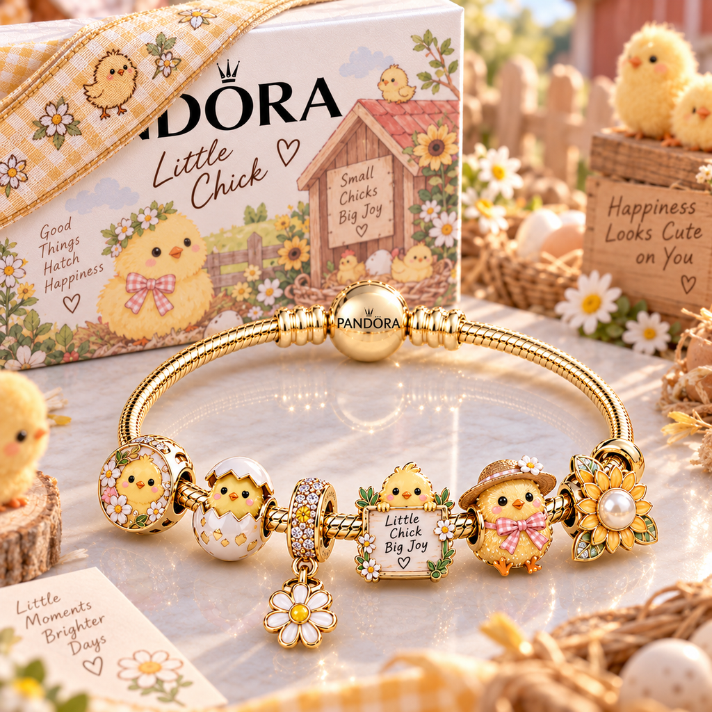 CHK Gold Charm Bracelet Set PTT