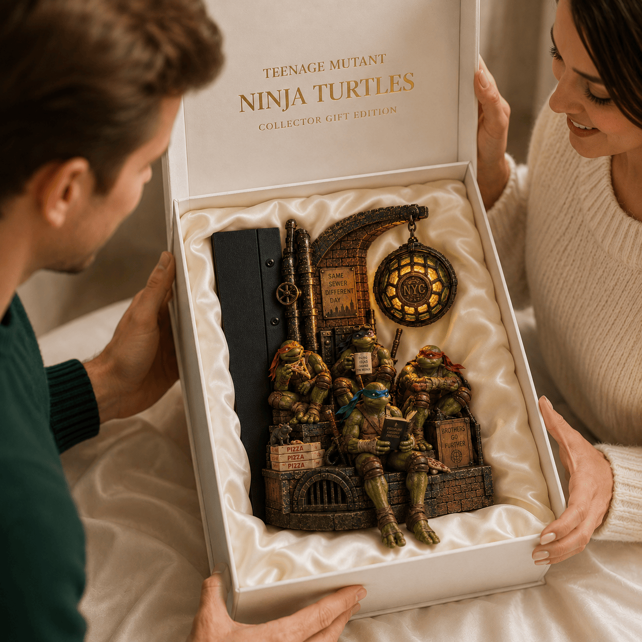 Premium NJT Bookshelf Figurines Lamp NTNA