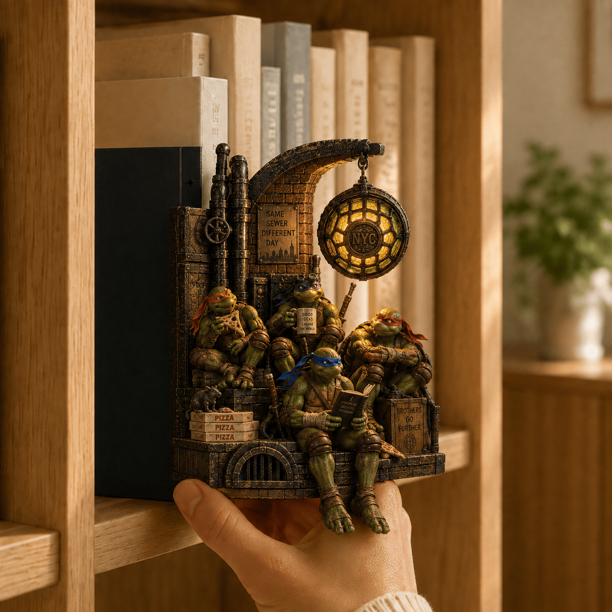 Premium NJT Bookshelf Figurines Lamp NTNA