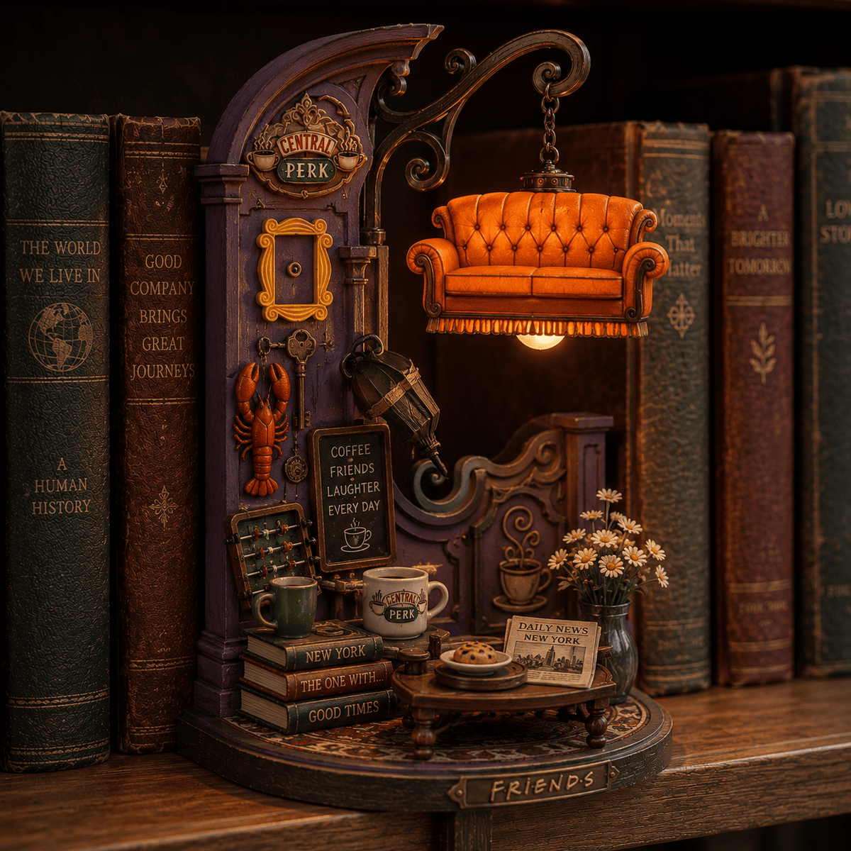 Premium FRS Bookshelf Figurines Lamp NTNA