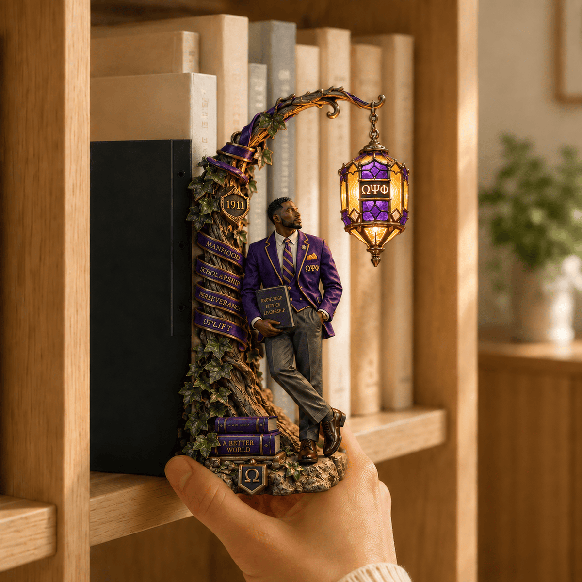 Premium OMPP Bookshelf Figurines Lamp NTNA
