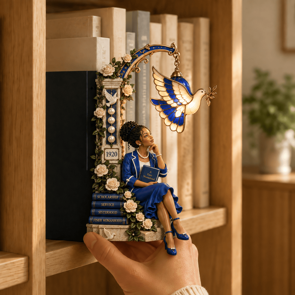 Premium ZPB Bookshelf Figurines Lamp NTNA
