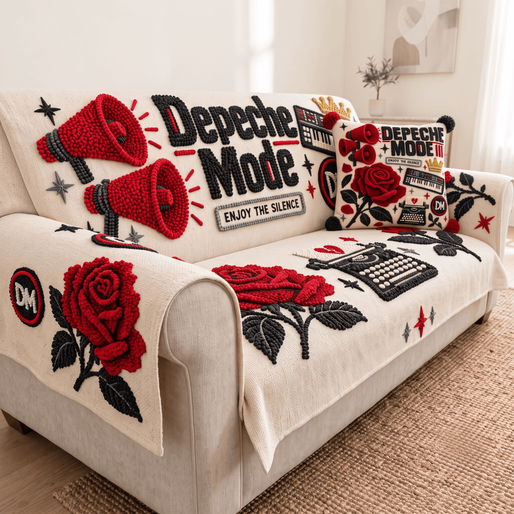 DPM Tufted Sofa Cover & Pillow Set NTKO