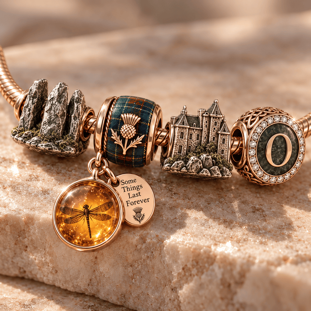 OLD Gold Charm Bracelet Set PNPA