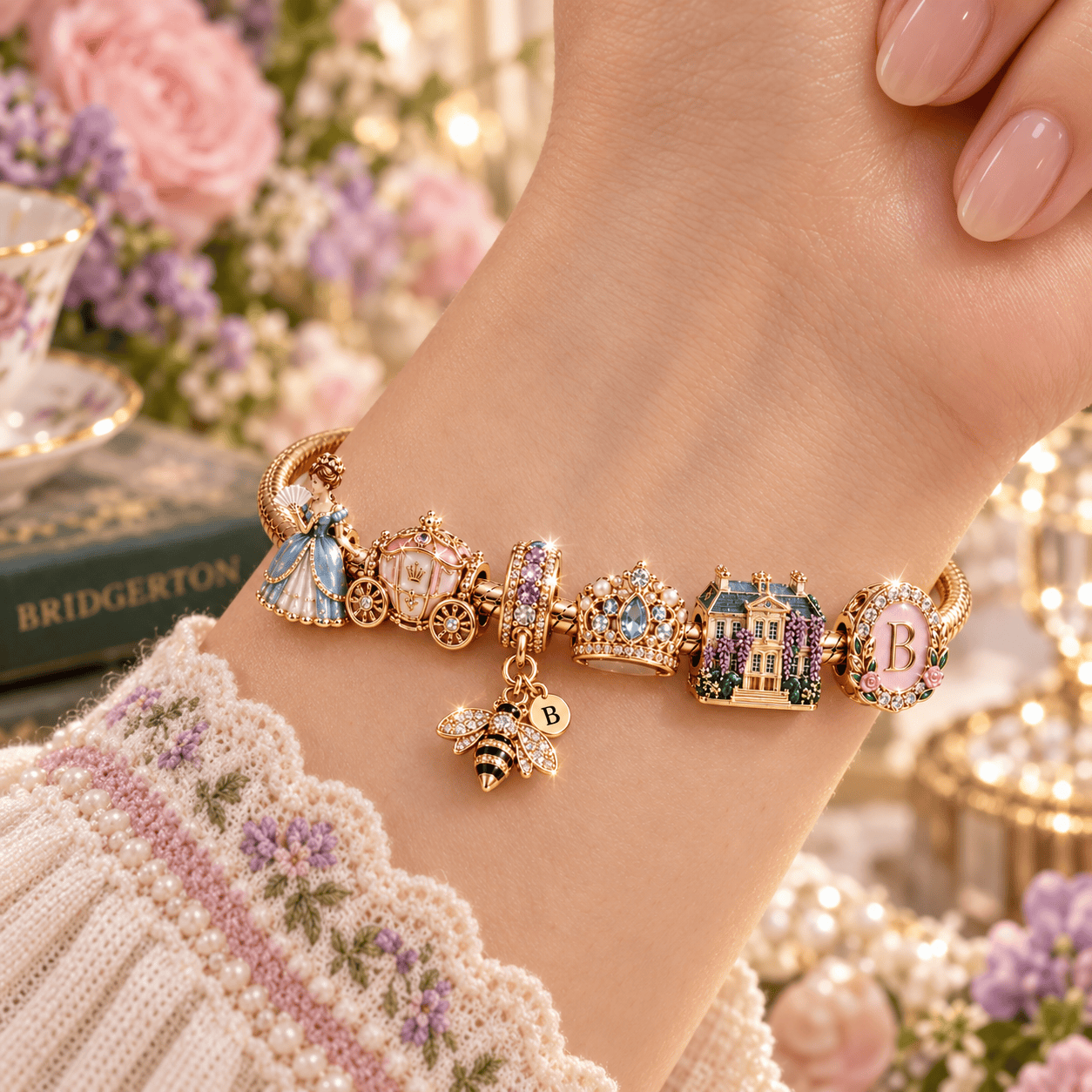 BGT Gold Charm Bracelet Set PNPA