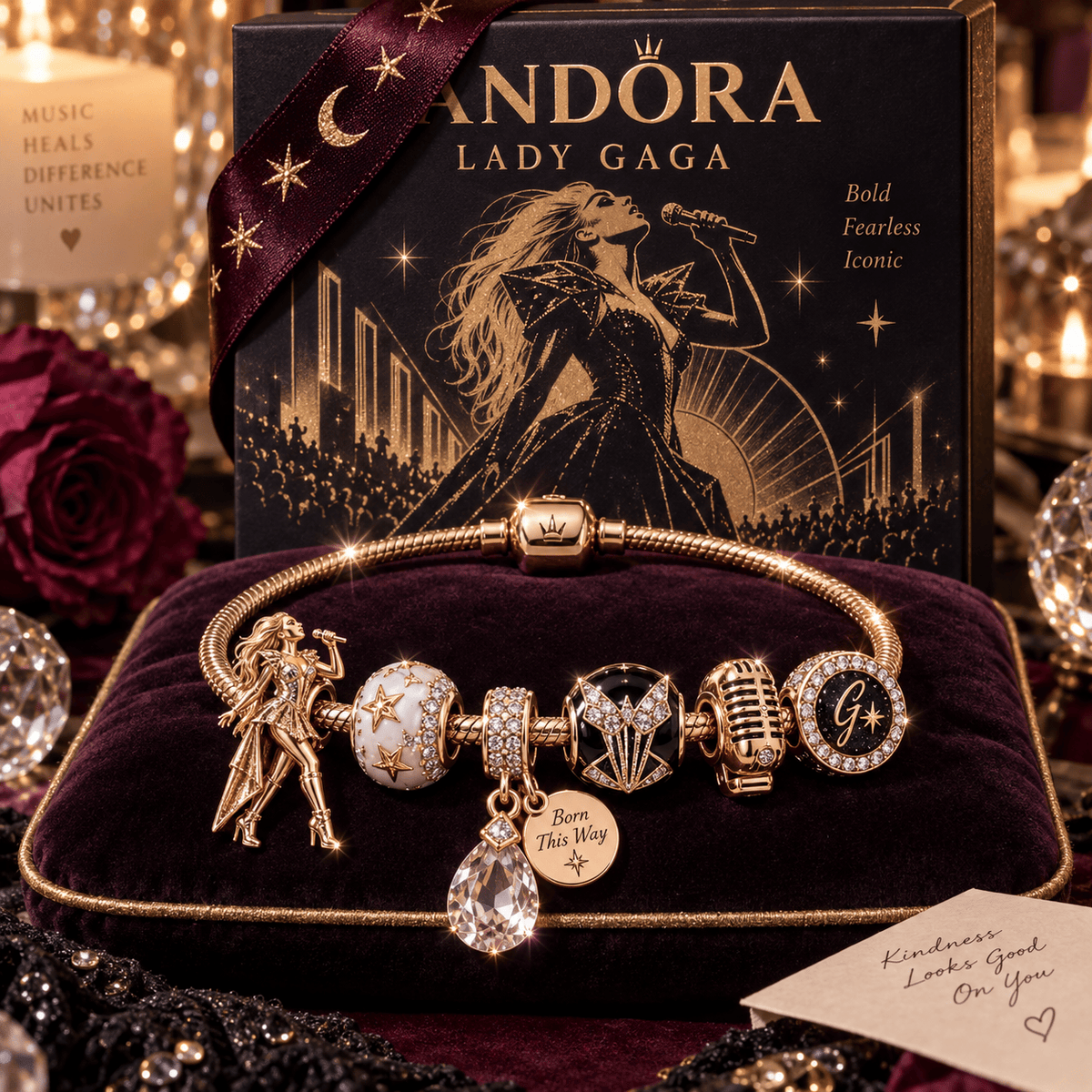 LDGG Gold Charm Bracelet Set PNPA