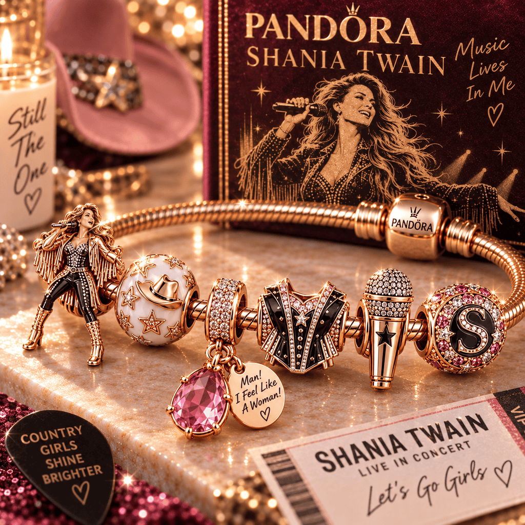 SNTW Gold Charm Bracelet Set PNPA