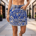 KWC Embellished Denim Skirt NTKO