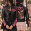 Premium MMT Cropped Leather Zipper Jacket PVNA